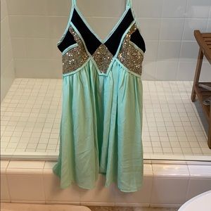 Mint mini dress runs very small like size 4-6